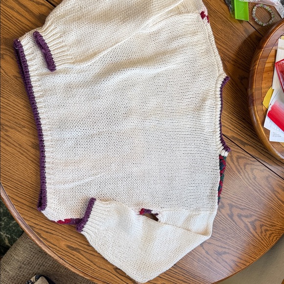 Vintage Multicolor Geometric Knit Sweater - Picture 2 of 4